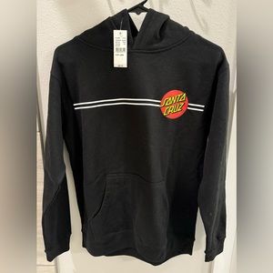 Santa Cruz black hoodie size L NWT